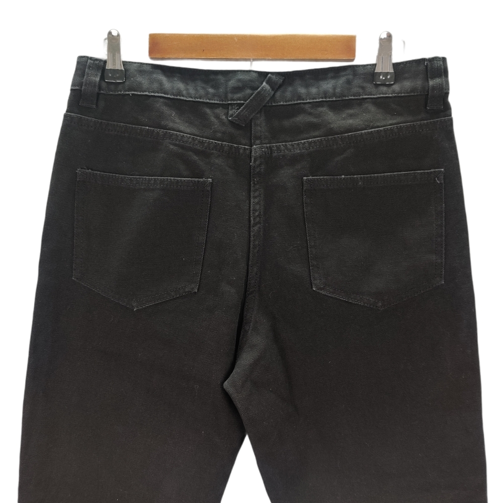 ASOS Flare Leg Raw Hem Jeans Black 8 NWT - Picture 4 of 14